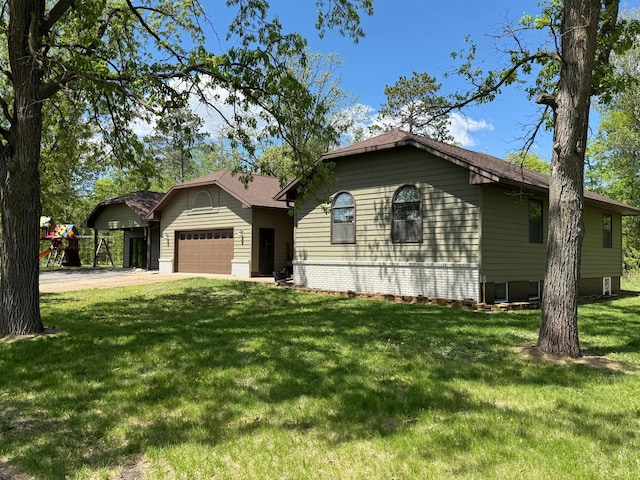50429 245th Ave, Staples Twp, MN 56479 - single story home with a garage, a front lawn, and driveway