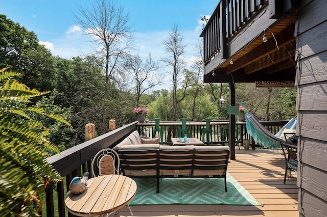 15657 Fish Point Rd SE, Prior Lake, MN 55372 - deck with an outdoor living space
