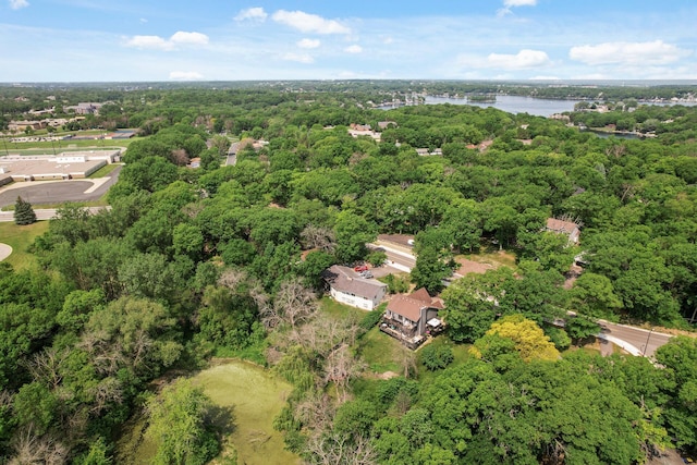 15657 Fish Point Rd SE, Prior Lake, MN 55372 - aerial view of property and surrounding area with a nearby body of water and a forest