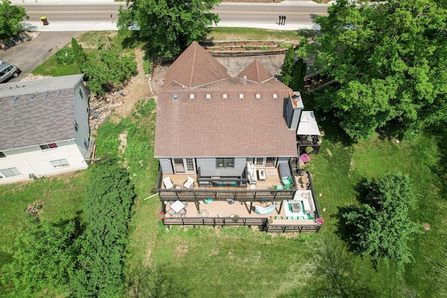 15657 Fish Point Rd SE, Prior Lake, MN 55372 - view from above of property with a pool