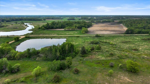 25809 Virgo St NE, Oxford Twp, MN 55079 - view of property location featuring rural landscape, a large body of water, and property parcel outlined