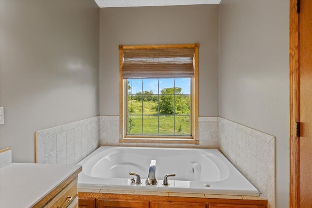 25809 Virgo St NE, Oxford Twp, MN 55079 - bathroom featuring a whirlpool tub and vanity