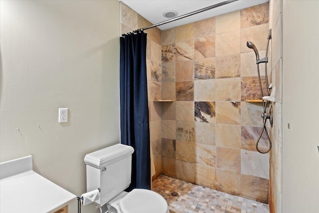25809 Virgo St NE, Oxford Twp, MN 55079 - full bath featuring tiled shower, toilet, and vanity