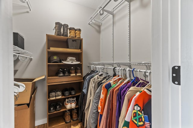 4207 Lakeside Ave N Unit 328, Brooklyn Center, MN 55429 - walk in closet with wood finished floors