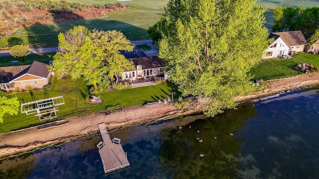 13155 Lake Sallie Dr, Lake View Twp, MN 56501 - aerial view of property and surrounding area featuring a nearby body of water
