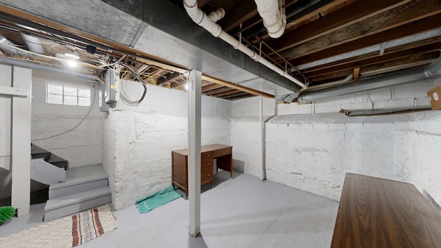 402 Main St, Racine, MN 55967 - below grade area featuring electric panel