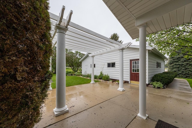 402 Main St, Racine, MN 55967 - view of patio with a pergola