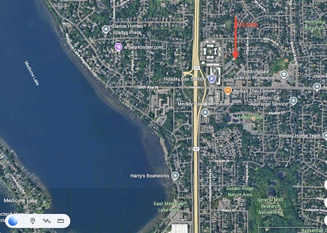 2800 Hillsboro Ave N Unit 316, New Hope, MN 55427 - aerial map of property and surrounding area
