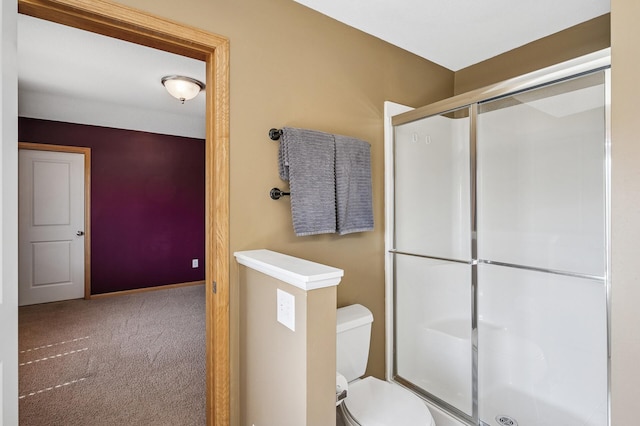 1498 Fox Meadow Dr, Delano, MN 55328 - full bathroom with a stall shower and toilet