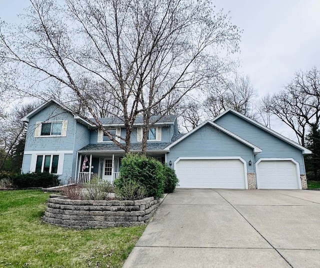 13315 35th Ave N, Plymouth, MN 55441 - traditional home featuring an attached garage, driveway, and a front lawn