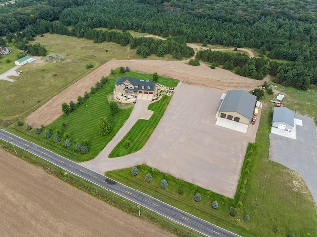 6339 140th Ave SE, Clear Lake, MN 55319 - aerial overview of property's location with a heavily wooded area and rural landscape
