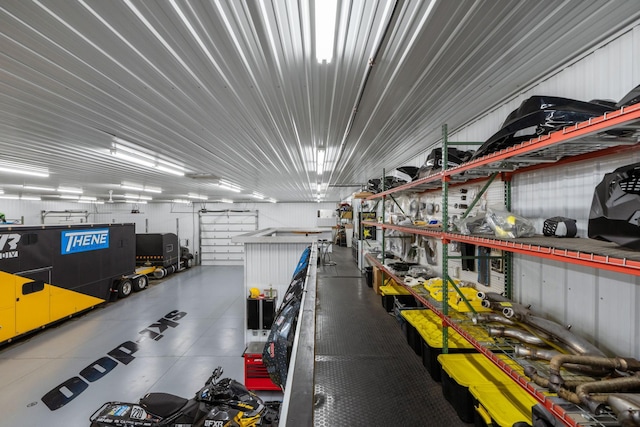 6339 140th Ave SE, Clear Lake, MN 55319 - garage featuring a workshop area
