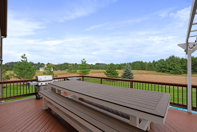 6339 140th Ave SE, Clear Lake, MN 55319 - view of wooden terrace