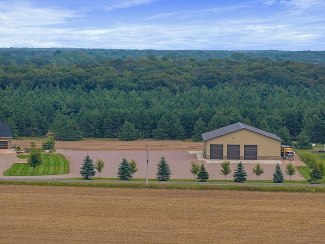 6339 140th Ave SE, Clear Lake, MN 55319 - aerial view of property and surrounding area with a forest