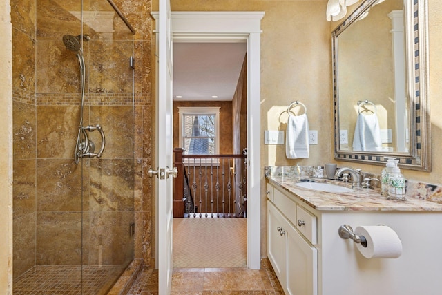 12159 Quail Avenue Ln N, Stillwater, MN 55082 - bathroom with a stall shower and vanity