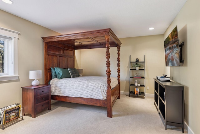 12159 Quail Avenue Ln N, Stillwater, MN 55082 - bedroom with light carpet, recessed lighting, and baseboards