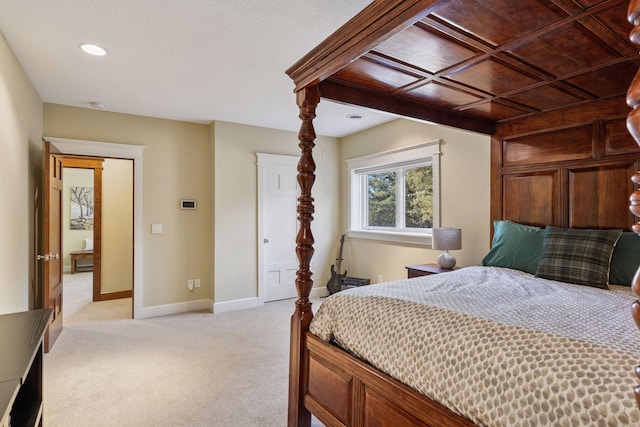 12159 Quail Avenue Ln N, Stillwater, MN 55082 - bedroom with light carpet, baseboards, and recessed lighting