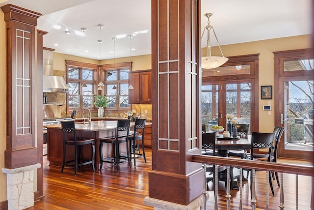 12159 Quail Avenue Ln N, Stillwater, MN 55082 - dining space featuring dark wood finished floors, healthy amount of natural light, and recessed lighting