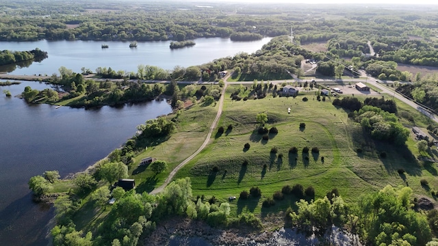 19663 County Road 9 NE, New London Twp, MN 56273 - view of property location featuring a large body of water and a forest