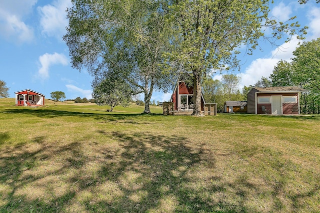 19663 County Road 9 NE, New London Twp, MN 56273 - view of green lawn with an outbuilding