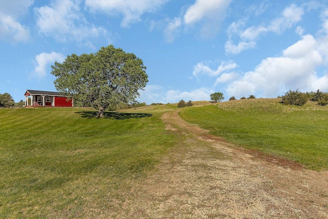 19663 County Road 9 NE, New London Twp, MN 56273 - view of green lawn featuring a view of countryside