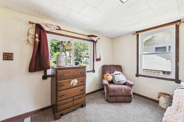 926 Bellows St, West Saint Paul, MN 55118 - sitting room featuring carpet and baseboards