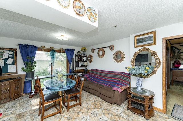 339 Cherry St E, Mazeppa, MN 55956 - dining area featuring a textured ceiling