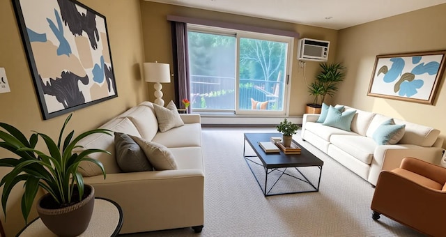 3155 Coachman Rd Unit 350, Eagan, MN 55121 - living room featuring a wall unit AC