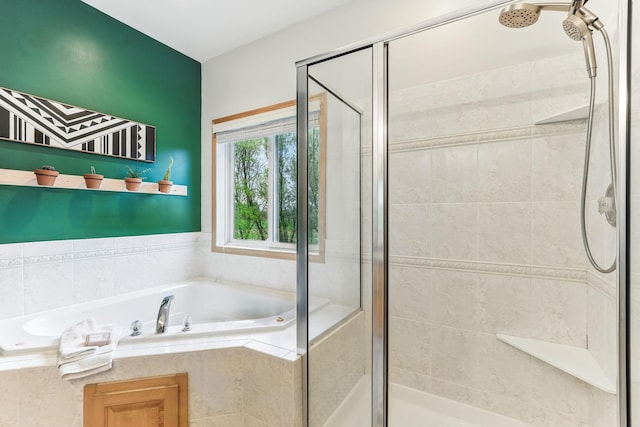 4828 Mason Ave NE, Saint Michael, MN 55376 - full bathroom featuring a stall shower and a bath