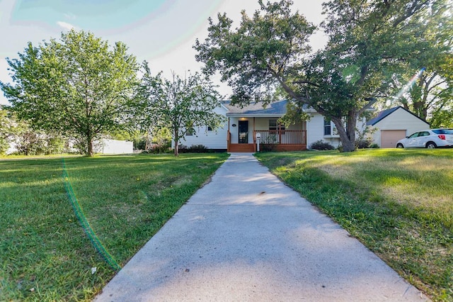 546 2nd St SE, Perham, MN 56573 - view of property hidden behind natural elements with a porch and a front yard