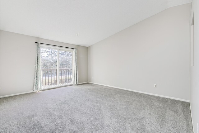 2245 Pinehurst St, Stillwater, MN 55082 - empty room with carpet floors, baseboards, and lofted ceiling