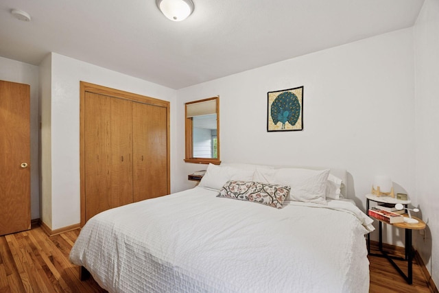 5 Hillside Ct, Northfield, MN 55057 - bedroom featuring wood finished floors, baseboards, and a closet