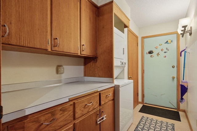 5 Hillside Ct, Northfield, MN 55057 - laundry room with stacked washing machine and dryer and cabinet space