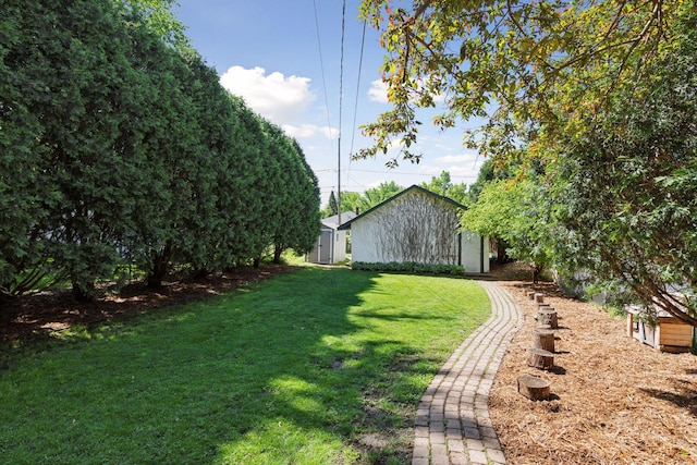1310 Fairmount Ave, Saint Paul, MN 55105 - view of grassy yard with an outbuilding