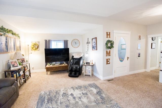 2758 220th St, Madison, MN 56256 - living area with carpet and baseboards