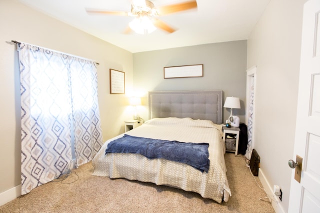 2758 220th St, Madison, MN 56256 - bedroom featuring carpet floors, ceiling fan, and baseboards