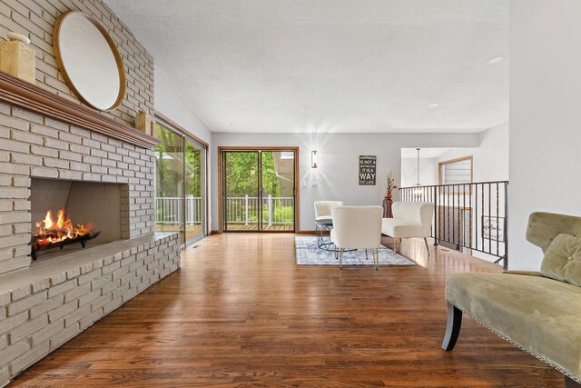 708 Brigadoon Cir, Shoreview, MN 55126 - living room with wood finished floors and a fireplace