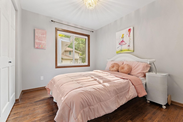 708 Brigadoon Cir, Shoreview, MN 55126 - bedroom featuring wood finished floors and baseboards