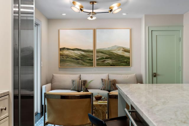 1824 Oliver Ave S, Minneapolis, MN 55405 - dining room with a chandelier and recessed lighting
