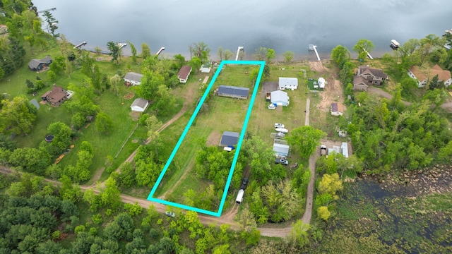 692 Round Lake Ln, Georgetown Twp, WI 54853 - view of property location with property boundaries highlighted