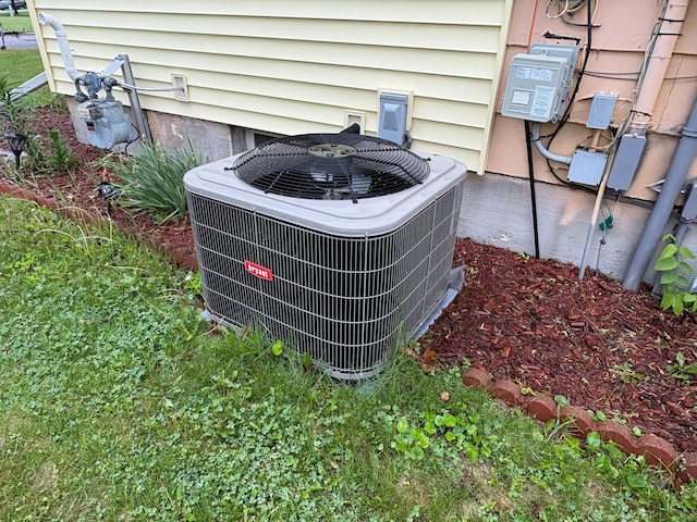 809 14th St S, Benson, MN 56215 - exterior view of cooling unit and gas meter