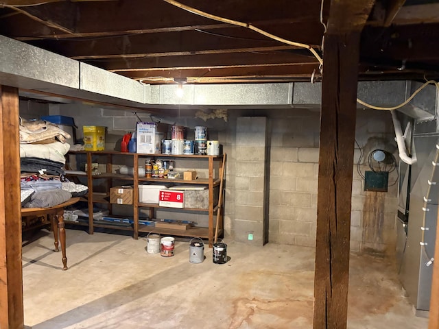 809 14th St S, Benson, MN 56215 - view of unfinished basement