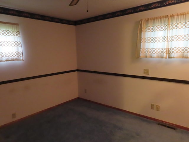 114 2nd St S, Truman, MN 56088 - unfurnished room with healthy amount of natural light, dark colored carpet, and baseboards