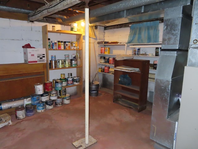 114 2nd St S, Truman, MN 56088 - unfinished basement with heating unit