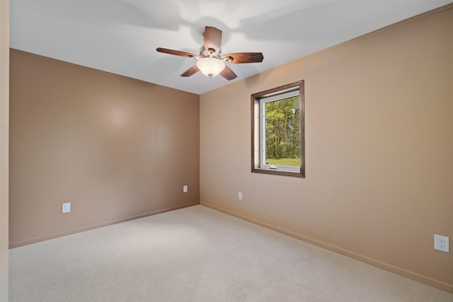 58885 County Road 136, Menahga, MN 56464 - carpeted spare room featuring a ceiling fan and baseboards