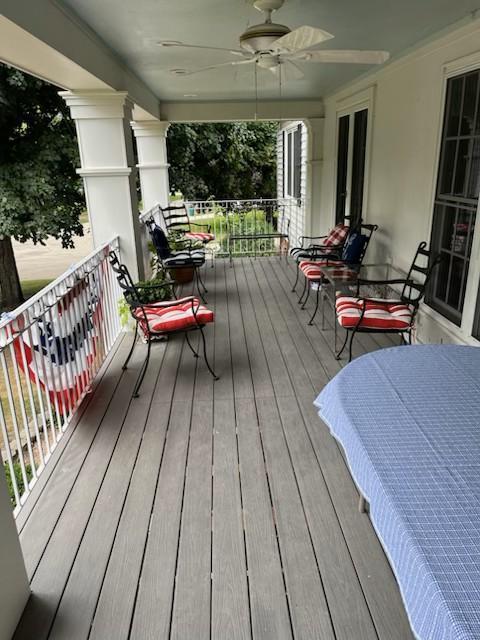 331 Willamor Cir, Albert Lea, MN 56007 - porch with ceiling fan