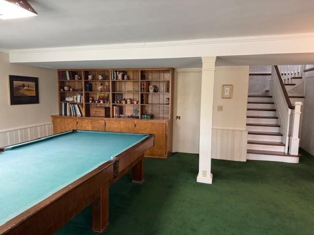 331 Willamor Cir, Albert Lea, MN 56007 - recreation room with carpet flooring and radiator heating unit