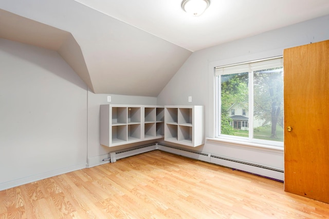 428 4th St, River Falls, WI 54022 - additional living space featuring wood finished floors and lofted ceiling