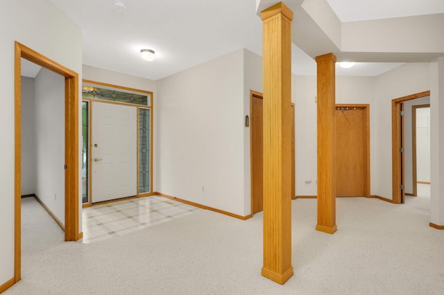 842 Monet Ct, Mendota Heights, MN 55120 - foyer with baseboards and decorative columns