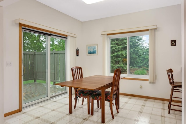 842 Monet Ct, Mendota Heights, MN 55120 - dining room featuring baseboards and light floors